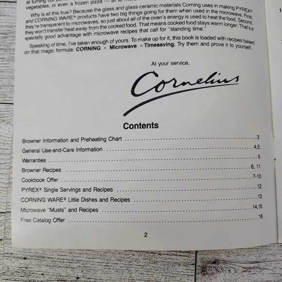 Corning Microwave Cookware Use & Care with Recipe Ideas Vtg Booklet VERY GOOD - Picture 9 of 13